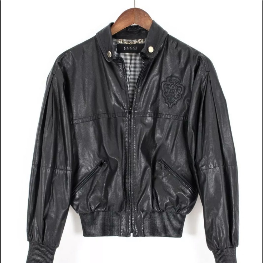 Gucci leather jacket
